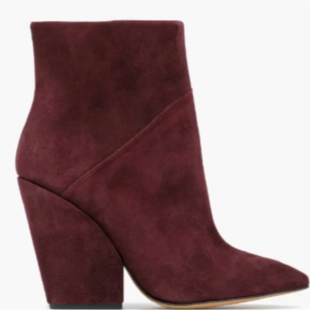 IRO - Lasdia Suede Burgundy Ankle Boots Size 36